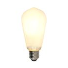E27 LED bombilla Edison regulable, ST58, 5w, vidrio blanco, 2700k