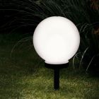 Estaca para jardín negra de plástico, Zora, 0,5W, 3000K LED, IP44, con interruptor