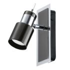 Foco de techo níquel de acero, Nicolas, con interruptor