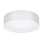 Plafón de techo blanco de tela, Abano, 12W, 3000K LED