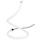 Lámpara de mesa negra de plástico, Allal, 10W, 3000K LED, con interruptor