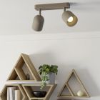 Foco de techo marrón de acero, Tjitte