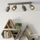 Foco de techo marrón de acero, Tjitte