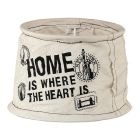 Pantalla gris Noah, tela, rústico