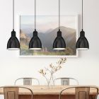 Lámpara colgante negra de metal, Lavinio