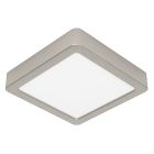 Plafón de techo níquel de plástico, Geraldo, 11W, 3000K LED