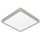 Plafón de techo níquel de plástico, Geraldo, 20,5W, 3000K LED