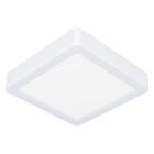 Lámpara de techo baño blanca de plástico, Geraldo, 11W, 3000K LED, IP44