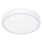 Lámpara de techo baño blanca de plástico, Geraldo, 17W, 3000K LED, IP44