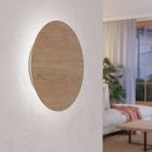 Aplique marrón de madera, Aisling, 9,2W, 3000K LED