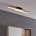 Lámpara de techo baño negra de aluminio, Michelle, 11W, 3000K LED, IP44