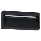Lámpara exterior negra de aluminio, Lamar, 4,8W, ajustable entre luz blanco cálido y frío LED, IP65