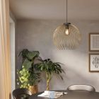 Lámpara colgante dorada de acero, Keimpe