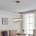 Lámpara colgante beige de aluminio, Ties, 36W, 3000K LED