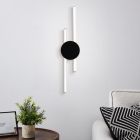 Aplique negro de aluminio, Vixa, 20W, 3000K LED