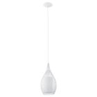 Lámpara colgante blanca de vidrio, Maritima