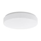 Plafón de techo blanco de plástico, Reda, 16W, ajustable entre luz blanco cálido y frío LED