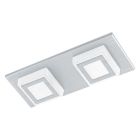 Plafón de techo plateado de plástico, Elsien, 3W, 3000K LED
