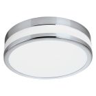 Lámpara de techo cromada de vidrio, Anand, 11W, 3000K LED, IP44