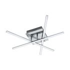 Lámpara de techo cromada de acero, Arantxa, 18W, 3000K LED