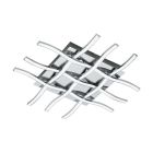 Lámpara de techo cromada de acero, Arantxa, 36W, 3000K LED