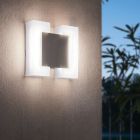 Lámpara exterior níquel de plástico, Bartel, IP44