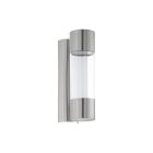 Lámpara exterior plateado de plástico, Bashir, 4W, 3000K LED, IP44