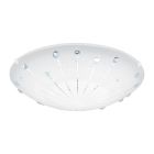Lámpara de techo blanca de vidrio, Bennet, 11W, 3000K LED