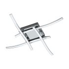 Plafón de techo cromado de aluminio, Yorian, 5W, 3000K LED