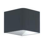 Lámpara exterior antracita de aluminio, Kay, 6W, 3000K LED, IP44