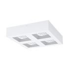 Plafón de techo blanco de acero, Olger, 6W, 3000K LED