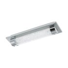 Lámpara de techo cromada de vidrio, Iris, 8W, 4000K LED, IP44
