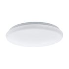 Lámpara de techo con sensor blanca de acero, Patryk, 12W, 3000K LED