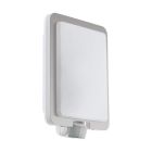 Aplique exterior con sensor de movimiento blanco de plástico, Jayce, IP44