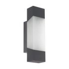 Lámpara exterior antracita de metal, Evan, IP44