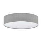 Lámpara de techo gris de metal, Abano