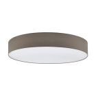 Lámpara de techo gris pardo de metal, Abano