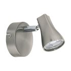 Foco de techo níquel de plástico, Verona, 3W, 3000K LED