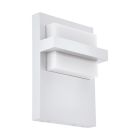 Lámpara exterior blanco de aluminio, Nicol, 10W, 3000K LED, IP44