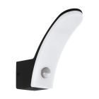Aplique exterior con sensor de movimiento negro de aluminio, Oskar, 11W, 3000K LED, IP44