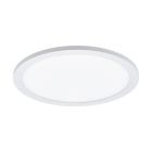 Plafón de techo blanco de aluminio, Ericus, 14W, color de luz ajustable LED