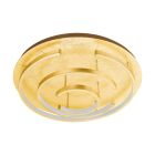 Plafón de techo dorado de acero, Sameer, 24W, 3000K LED
