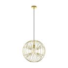 Lámpara colgante amarilla de acero, Josiah