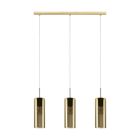 Lámpara colgante dorada de vidrio, Tino