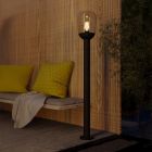 Lámpara exterior negra de aluminio, Kerwin, IP44