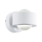 Lámpara exterior blanca de aluminio, Lyn, 2W, 3000K LED, IP44