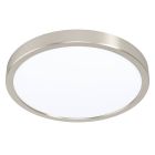 Lámpara de techo inteligente níquel de plástico, Geraldo, 19,5W, ajustable entre luz blanco cálido y frío LED, IP44