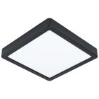 Lámpara de techo negra de acero, Pascale, 16W, 3000K LED