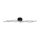 Plafón de techo negro de aluminio, Therese, 36W, 3000K LED