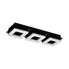 Plafón de techo negro de acero, Arjo, 4W, 3000K LED